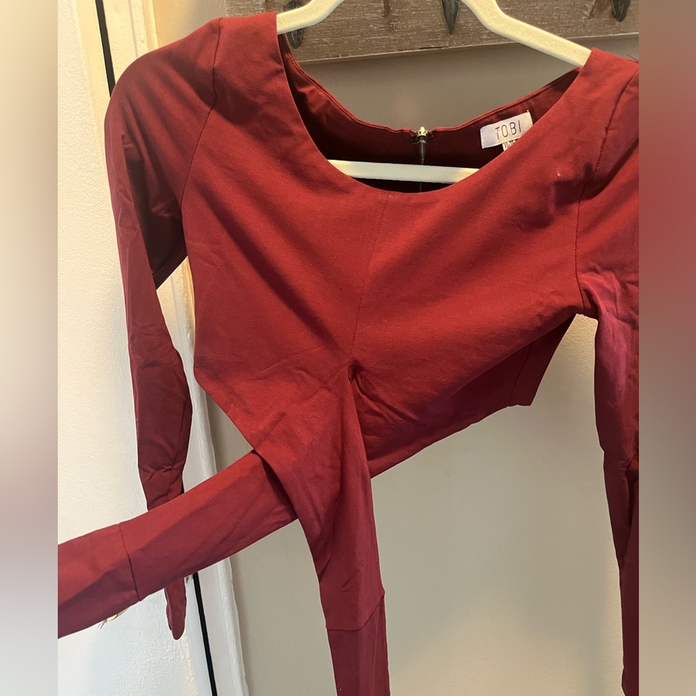 Tobi Tie Waist Crop Top